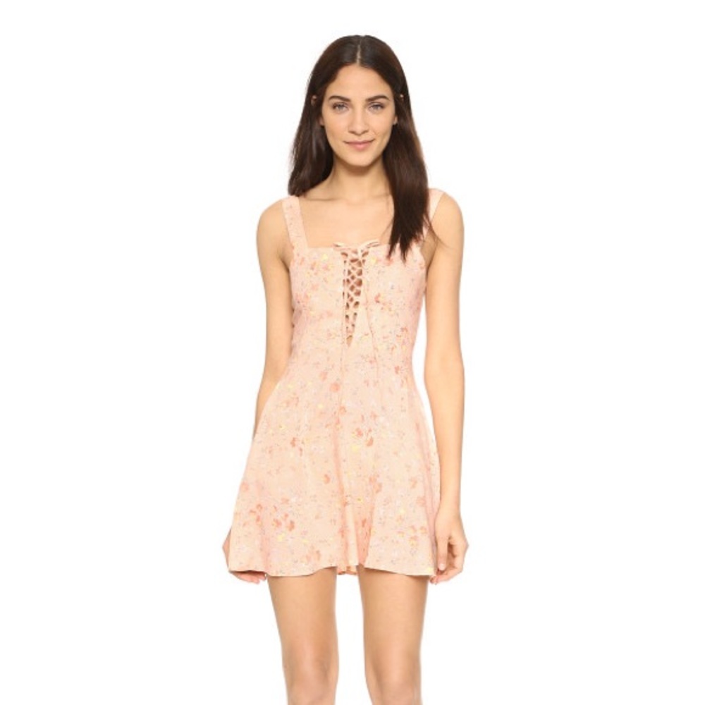 Flynn Skye Leila Lace Up Mini Dress